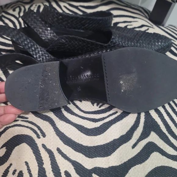 Freda Salvador Black Woven Sandals - Picture 7 of 7